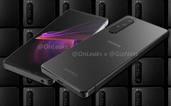 Concept renderings of the Sony Xperia 1 IV leaked by @OnLeaks/GizNext hinted at a triple-cam system. (Image source: GizNext/Sony - edited)