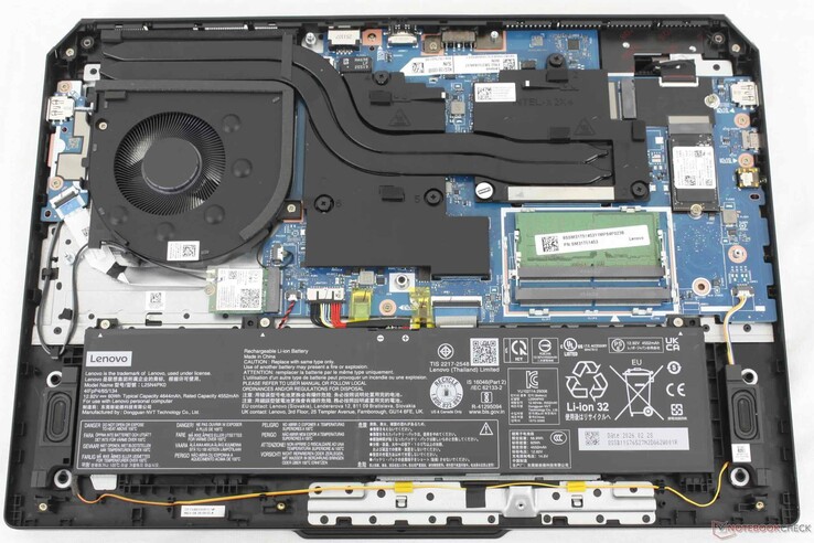 The Lenovo LOQ Essential Gaming Laptop features a single internal fan, upgradable RAM, upgradable storage, and upgradable Wi-Fi. 