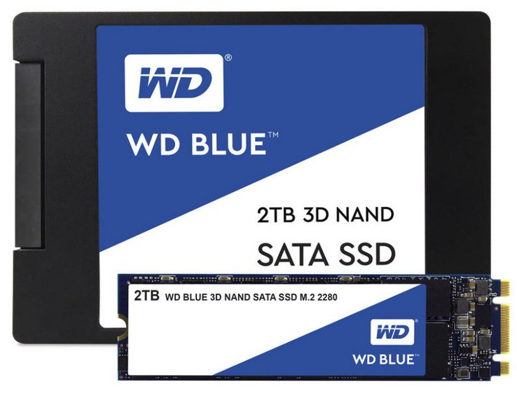 Not unusual: SSDs of one series are often available in various formats (image: WD)