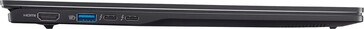 Acer Swift 16 AI ports on the right side. (Image source: Acer/Best Buy)