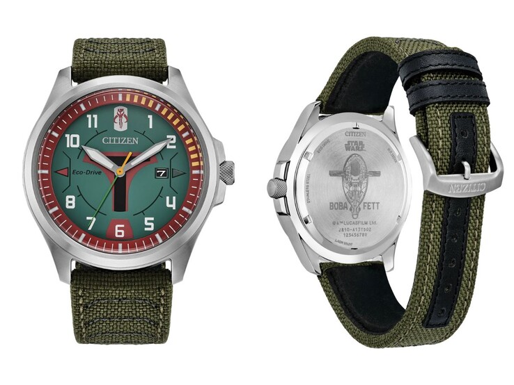 The Citizen Star Wars Boba Fett AW1418-06W watch. (Image source: Citizen)
