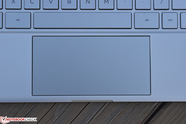 ...and the touchpad is spacious and comfortable.