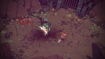 An image showing a fight in Eldest Souls.