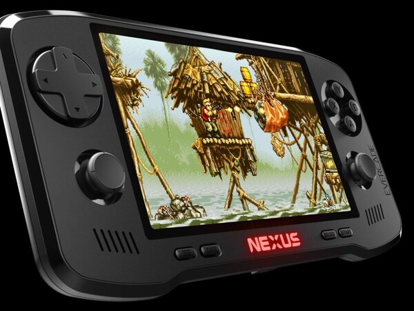 The Evercade Nexus has a 5.89-inch display and symmetric analog thumbsticks.