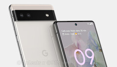 The Pixel 6a is believed to have a 6.2-inch display. (Image source: @OnLeaks)