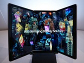Samsung's first 'tri-fold' may resemble the Flex G, pictured. (Image source: The Korea Herald)