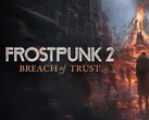 The official key art from Frostpunk 2 Breach of Trust.