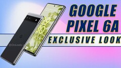 The Pixel 6a will have an in-display fingerprint scanner. (Image source: @OnLeaks & 91mobiles)