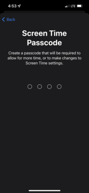 You will need to set up a Screen Time passcode to lock options and allow time extensions for your kid. This should NOT be your or your child's phone passcode. (Image via own iPhone 13, iOS 15)
