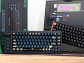 Lemokey L1 HE Keychron K4 HE Hall effect keyboards on a desk in front of a box and laptop