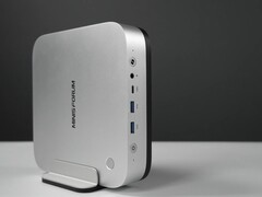 The Minisforum M2 Pro Mini PC comes with a vertical stand in the box.