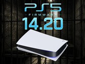 Banner for PS5 console jailbreak and firmware 14.20 shown
