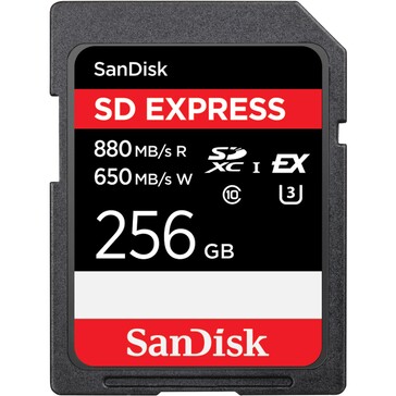 SD card with SD Express interface. (Image: Sandisk)