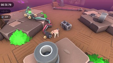 Pictured: A gameplay screenshot from Super Adventure Hand.