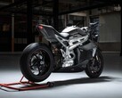 Triumph has released a few attractive pictures of its sporty electric motorcycle prototype TE-1 (Image: Triumph)