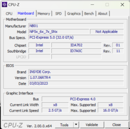 CPU-Z Mainboard