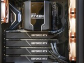 There was even room left for 2x 2 TB NVMe SSDs and 2x HDDs. (Image source: Twitter/Ryan Brown)