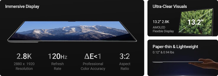 The AMOLED display is supposedly sharp, smooth and accurate (Image source: FlexTab)