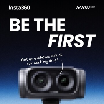 The Insta 360 Luna Ultra looks a bit blurry in this Insta360 teaser image.