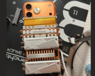 iPhone 17 Pro Max with SSD coolers attached for better thermal stability (Image source: u/T-K-Tronix via r/iphone)