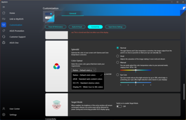 MyAsus color profiles