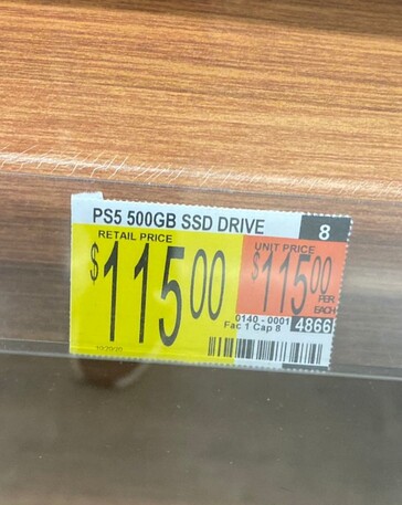 Walmart price tag. (Image source: @GamesAndWario)
