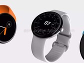 An unofficial render of the Google Pixel Watch based on rumors. (Image: @Jon_Prosser x @RendersBylan)