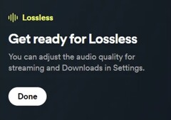 Spotify&#039;s upcoming high-fidelity tier was leaked last month by a Reddtor, detailing UI elements and bitrates. (Source: OhItsTom via Reddit)