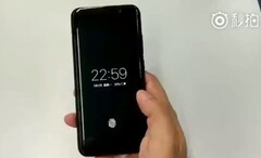 The Vivo's optical fingerprint reader was shown in a leaked video. (Source: WeiBo)