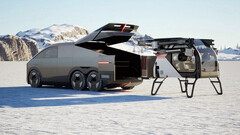 The Land Aircraft Carrier seems styled after the Cybertruck (Image source: XPeng)
