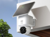 The Anker Eufy SoloCam E42 (pictured) can record continuously if powered via cable and supports solar charging with Eufy’s detachable SolarPlus 2.0 panel. (Image source: Amazon/Anker)