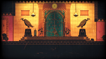 An image showing an environment in Apotheon.