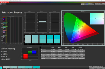 Saturation (profile: Vivid, white balance: 1st step Warm; color target space: DCI-P3)