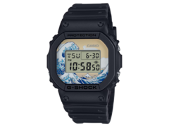 The Katsushika Hokusai x G-Shock watch (pictured) will be released in the UK. (Image source: Casio)