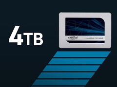 A well-known retailer has put the Crucial MX500 4TB SSD on sale for US$209 (Image: Crucial)