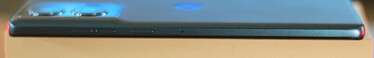 Right: volume rocker, Standby key, microphone