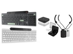 Lenovo&#039;s CES 2025 lineup will include a solar-charging keyboard and AI wearables. (Image source: Evan Blass)