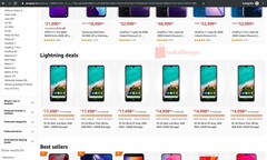 Xiaomi&#039;s Mi A3 listings on Amazon India. (Source: Amazon)