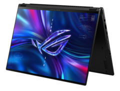 The 2023 Asus ROG Flow X16 now features a 240 Hz QHD+ mini-LED display with Gorilla Glass DXC. (Image Source: Asus)