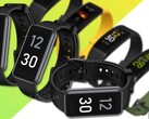 The Realme Band 2 has a larger and squarer display compared to the first-gen Realme Band fitness tracker. (Image source: @OnLeaks/Digit/Realme - edited)