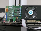 The absence of the power connector indicates low power requirements and performance. (Image Source: Glenfly)