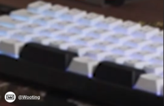 Wooting split space bar keyboard from YouTube short