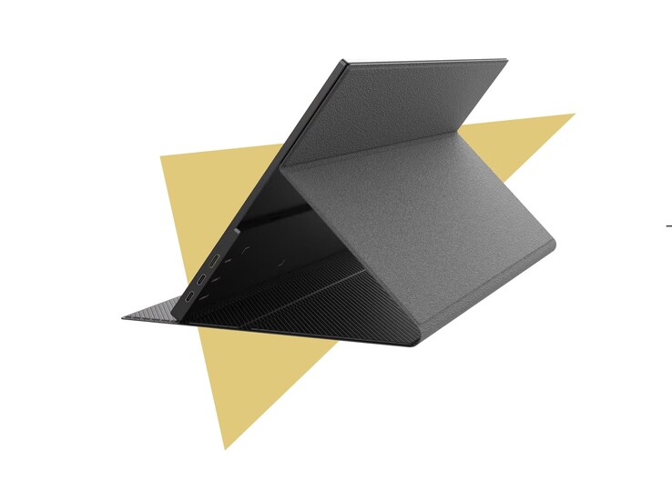 A built-in stand with a magnetic cover is provided.