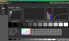 Grayscale before calibration (sRGB)