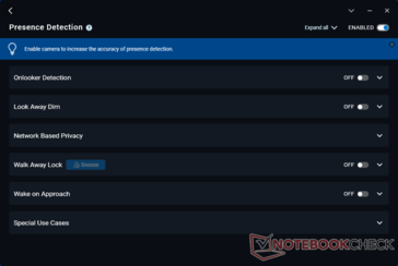 Presence Detection IR features