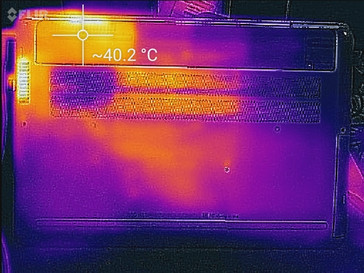 Thermal profile, underside