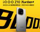 The iQOO Z10 Turbo+ boasts a massive 8,000 mAh battery with 90 W wired charging support (Image source: iQOO)