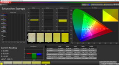 Saturation Sweeps pre-calibration (target color space AdobeRGB)