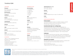 Spec sheet X390