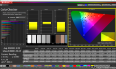 Calman ColorChecker after calibration